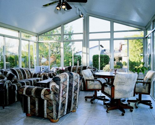 Solid Cathedral Roof Sun Room or Patio Room with Aluminum Frame