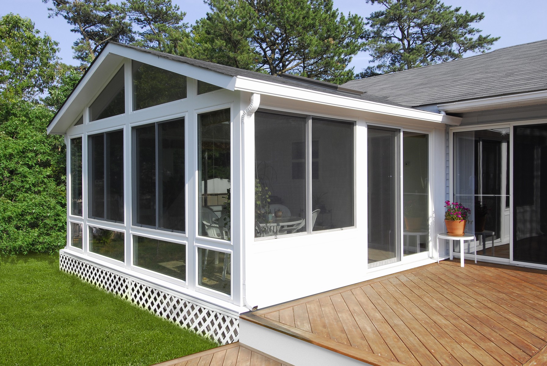 Hybrid Solid Cathedral Roof Sunroom by SunBoss - Room ...