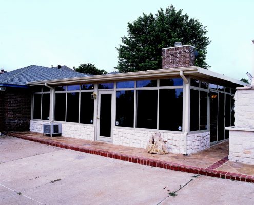 Hybrid Straight Solid Roof Solarium or Patio Enclosure