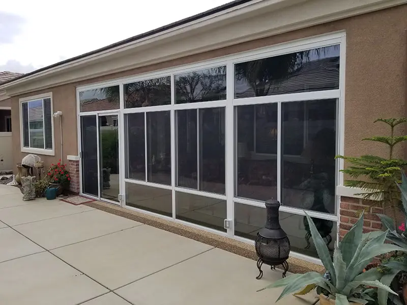 230 Wall System Sunroom Installation in Hemet, CA