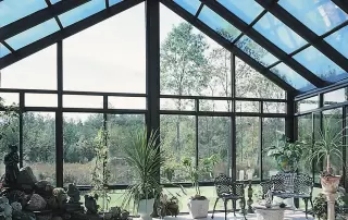 Glass Cathedral Roof Sunroom with Aluminum Frame