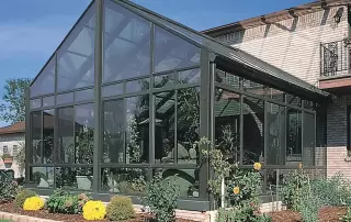 Glass Cathedral Roof Sunroom with Aluminum Frame