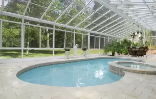 Glass Cathedral Roof Sunroom with Aluminum Frame