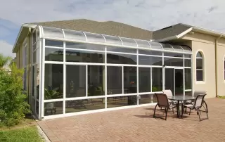 Curved Eave Glass Sunrooms & Solariums in Riverside and San Bernardino Counties