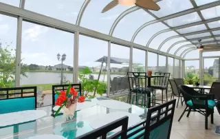 Curved Eave Glass Sunrooms & Solariums in Riverside and San Bernardino Counties