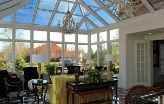 Georgian Style Conservatory with Aluminum Frame in Riverside and San Bernardino Counties