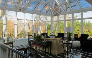 Georgian Style Conservatory with Aluminum Frame in Riverside and San Bernardino Counties