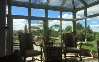 Georgian Style Conservatory with Aluminum Frame in Riverside and San Bernardino Counties