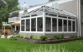 Georgian Style Conservatory with Aluminum Frame in Riverside and San Bernardino Counties