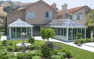 Georgian Style Conservatory with Aluminum Frame in Riverside and San Bernardino Counties