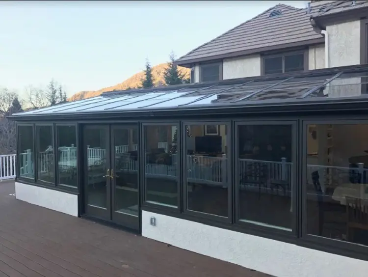 Straight Eave Sunroom Oak Glen, CA