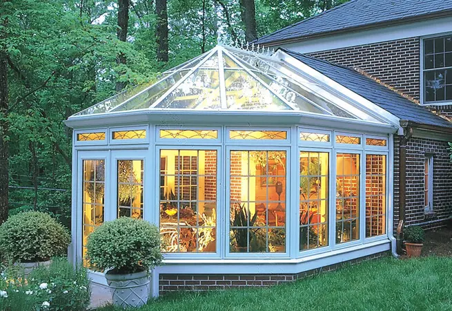 Victorian Conservatory with Glass Roof Sunrooms & Solariums